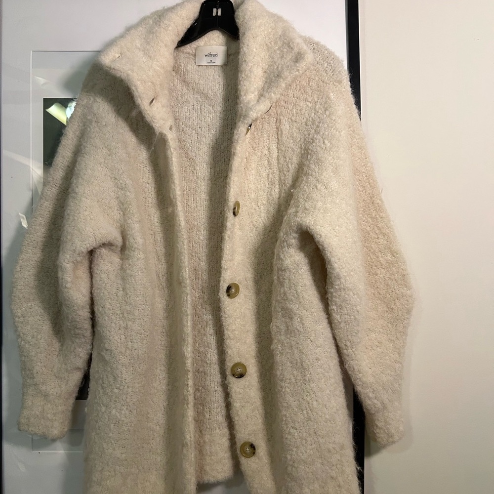 Wilfred Aritzia Alpaca Blend Cardigan